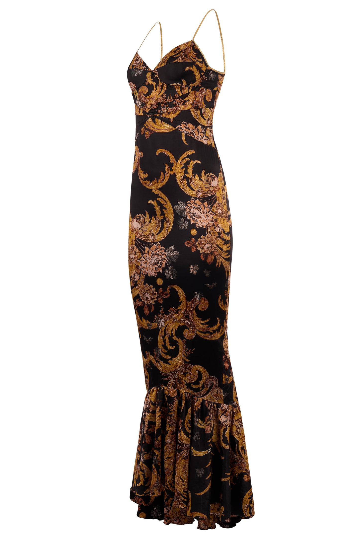 Vintage Roberto Cavalli 1990's Baroque Print Dress