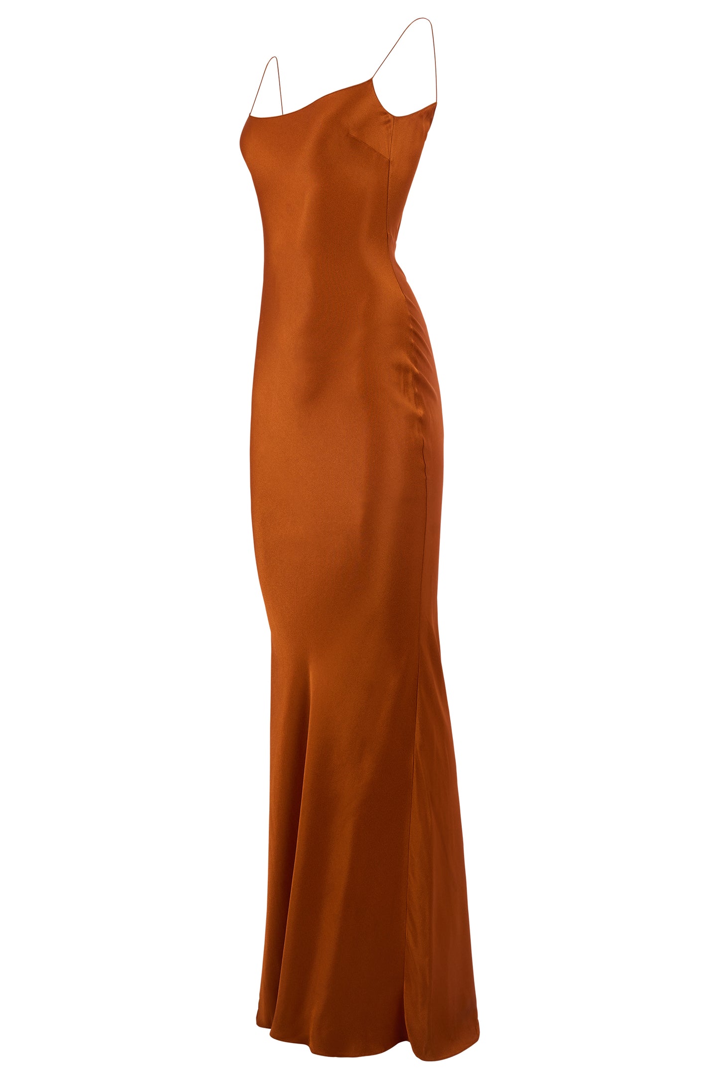 Vintage John Galliano F/W 1999 Orange Silk Gown