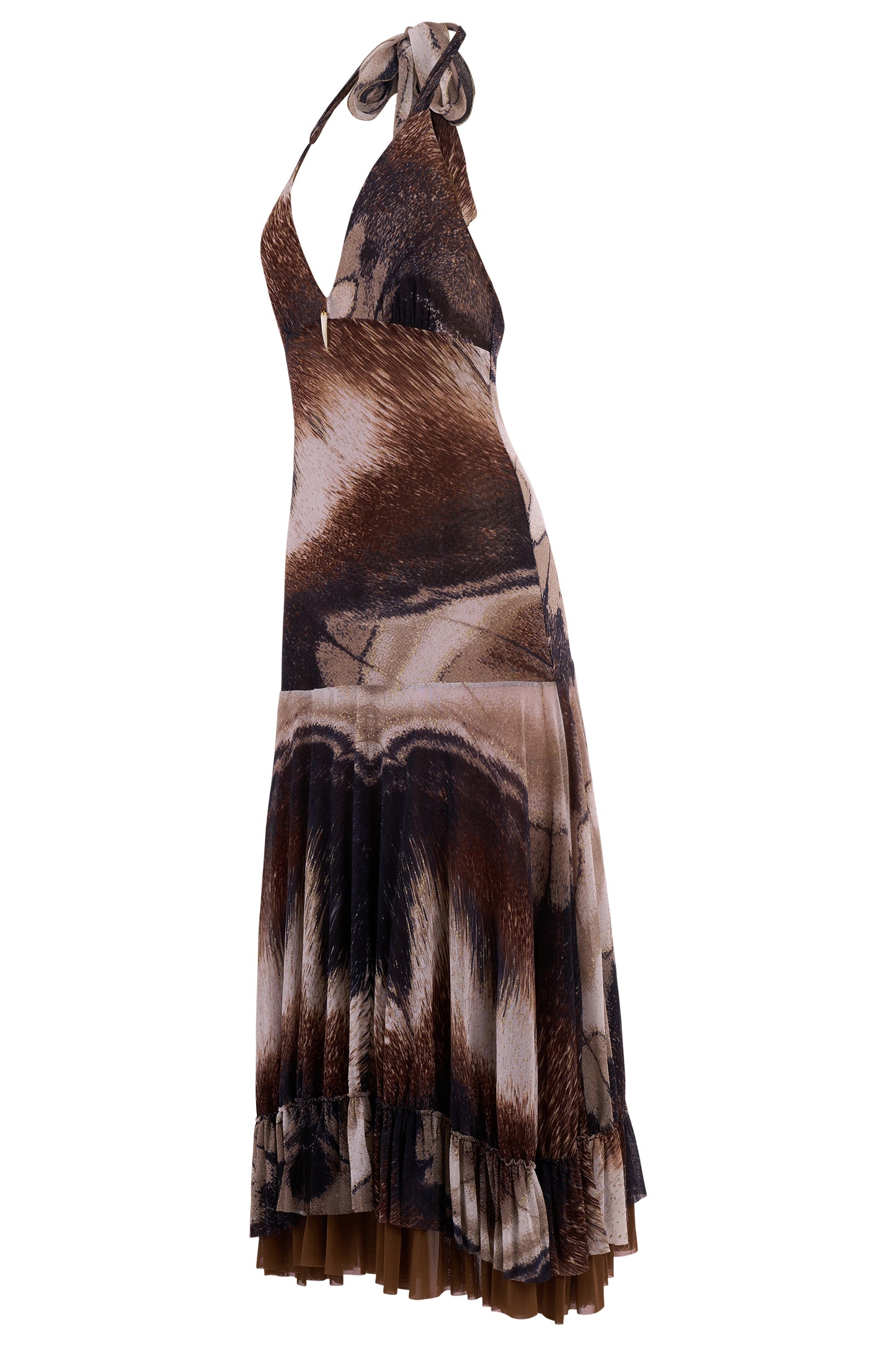 Vintage Roberto Cavalli Animal Print Maxi Dress