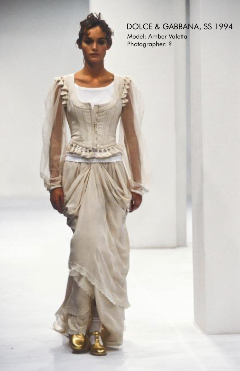 Vintage S/S 1994 Runway 'La Mediterranea' Tasseled Corset