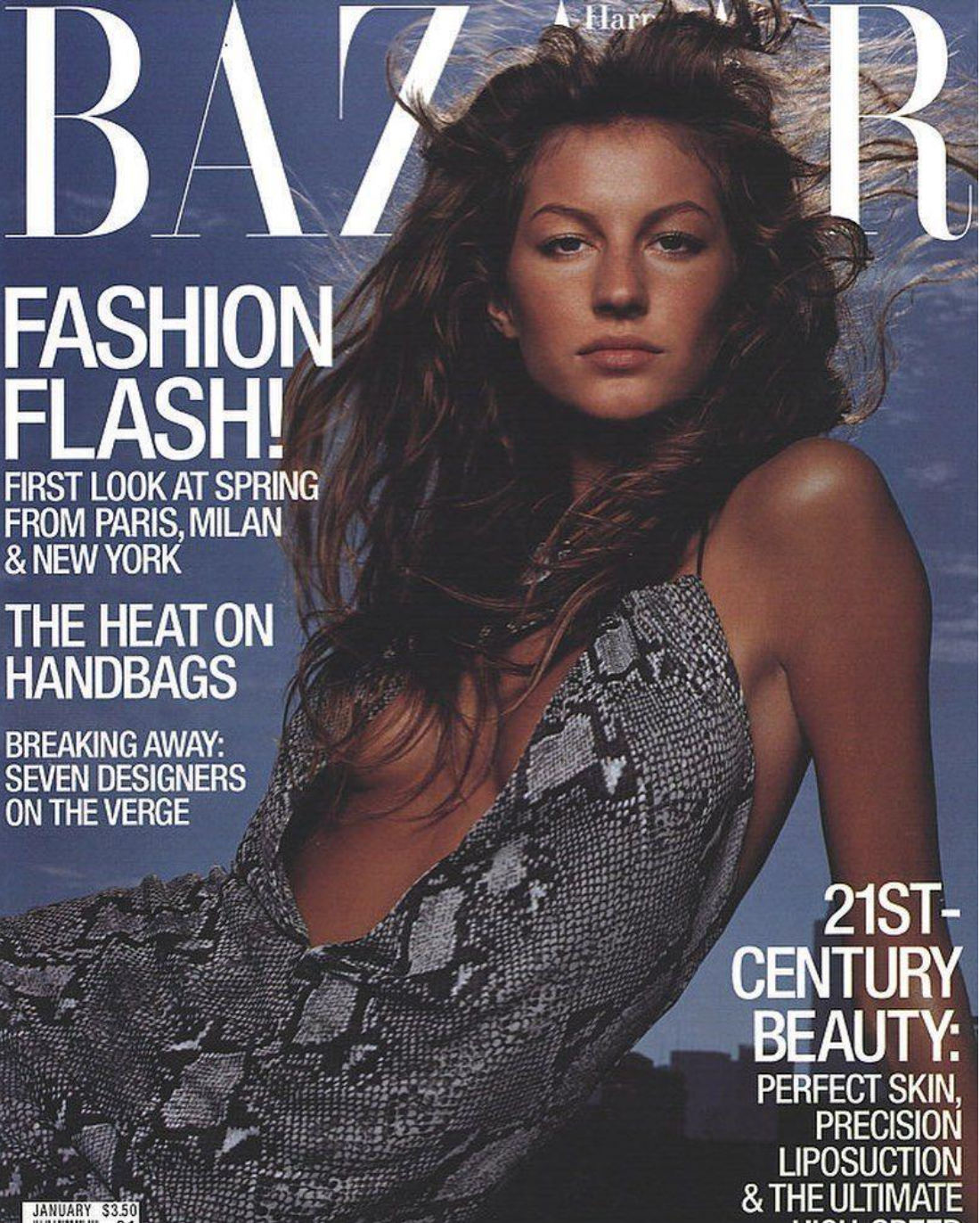 Vintage S/S 2000 Python Print Mini Dress