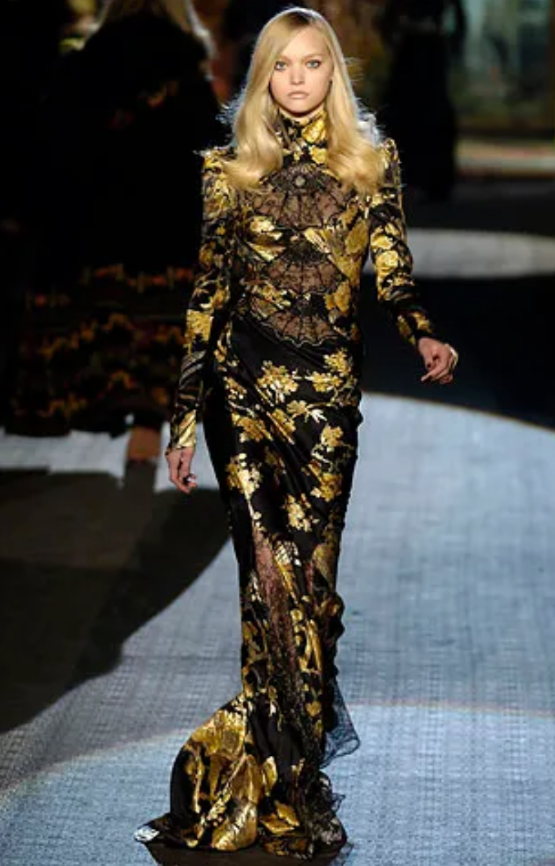 F/W 2006 Floral Lace Gown