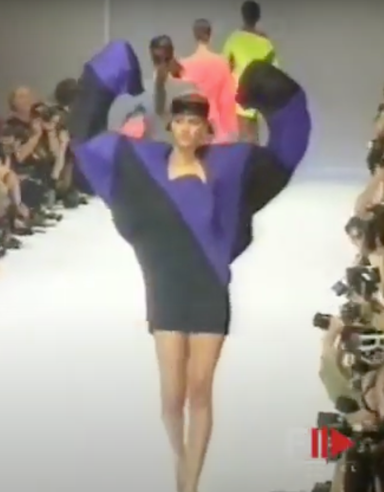 Vintage S/S 1991 Color Block Petal Skirt