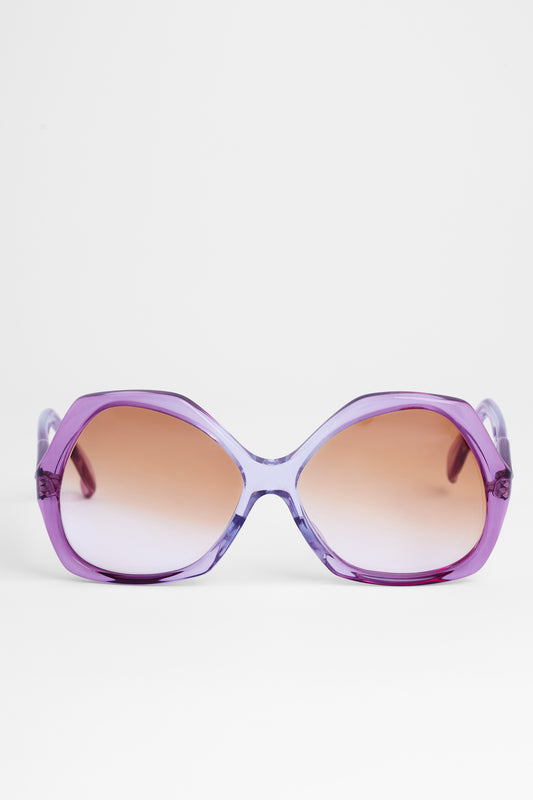 1970's Purple Oversize Sunglasses