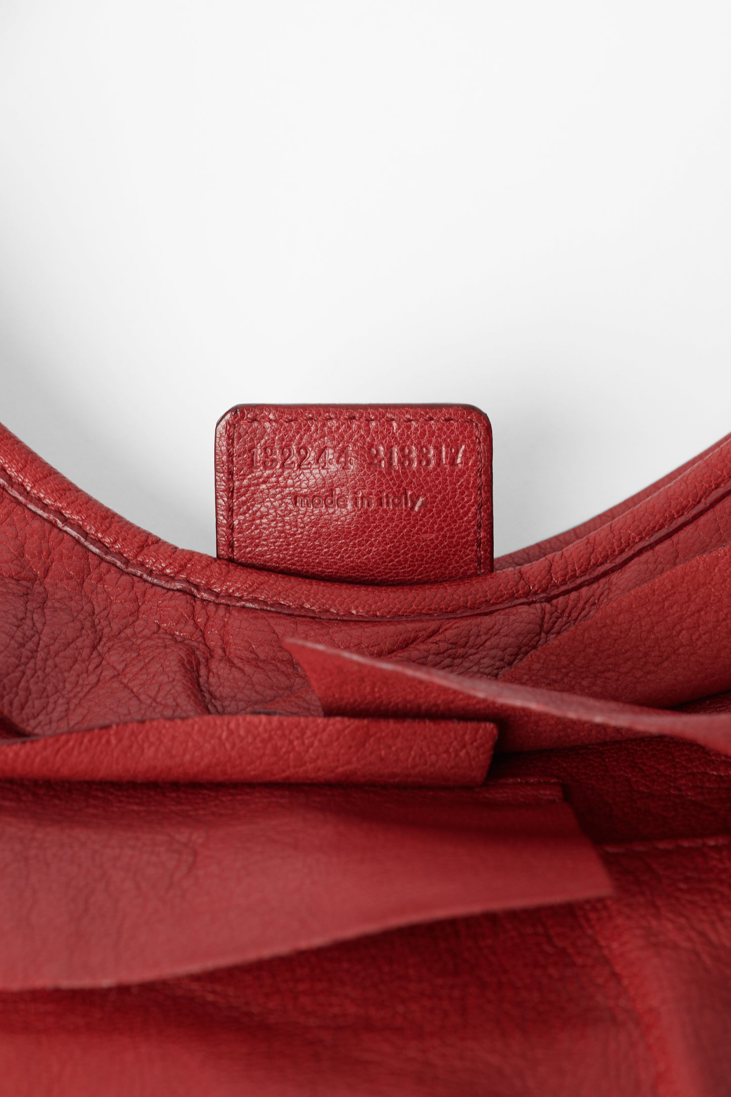 Vintage F/W 2004 Red St Tropez Ruffled Bag