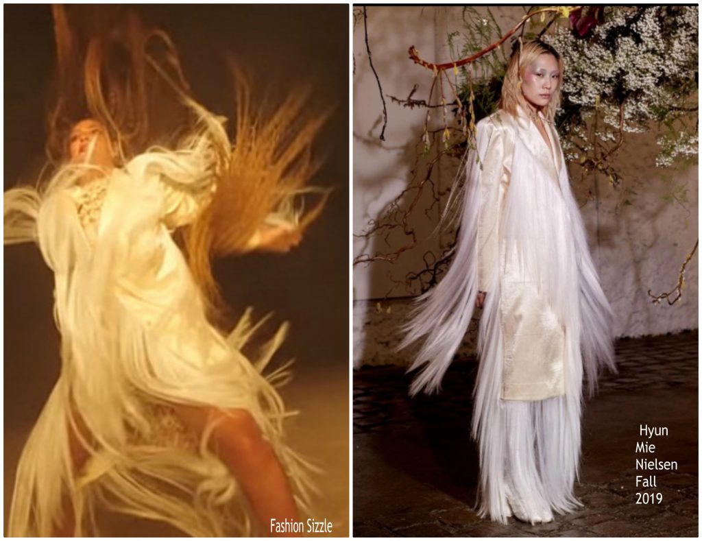 Hyun Mi Nielsen A/W Ivory Long Hair Tailored Coat