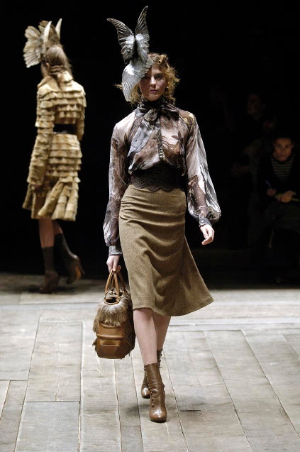 Vintage Alexander McQueen A/W 2006 Printed Blouse