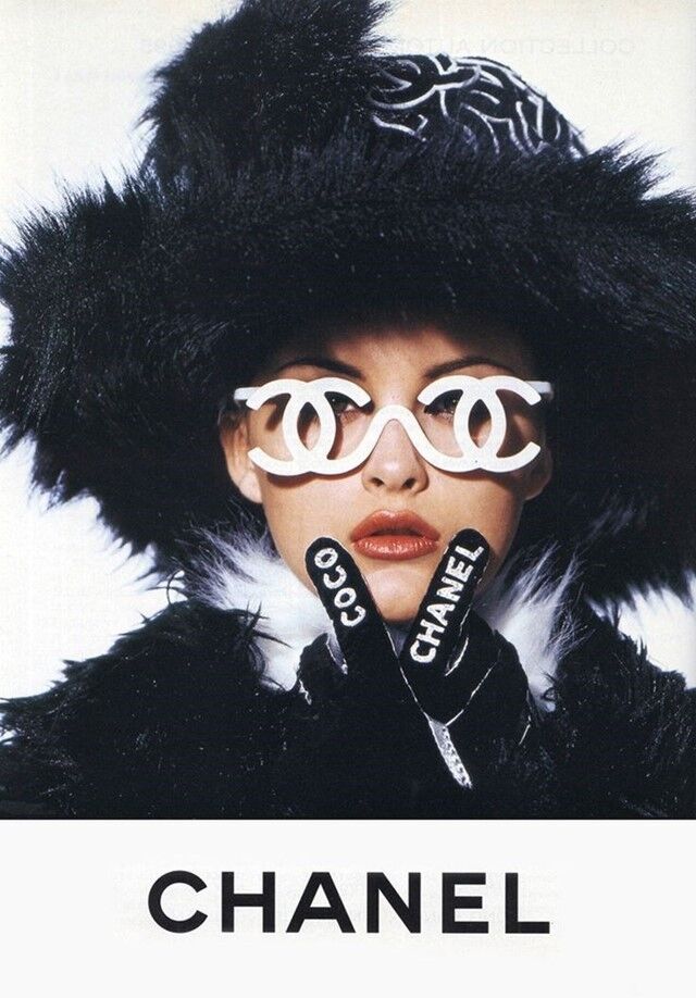 Vintage 1994 Runway CC Logo Sunglasses
