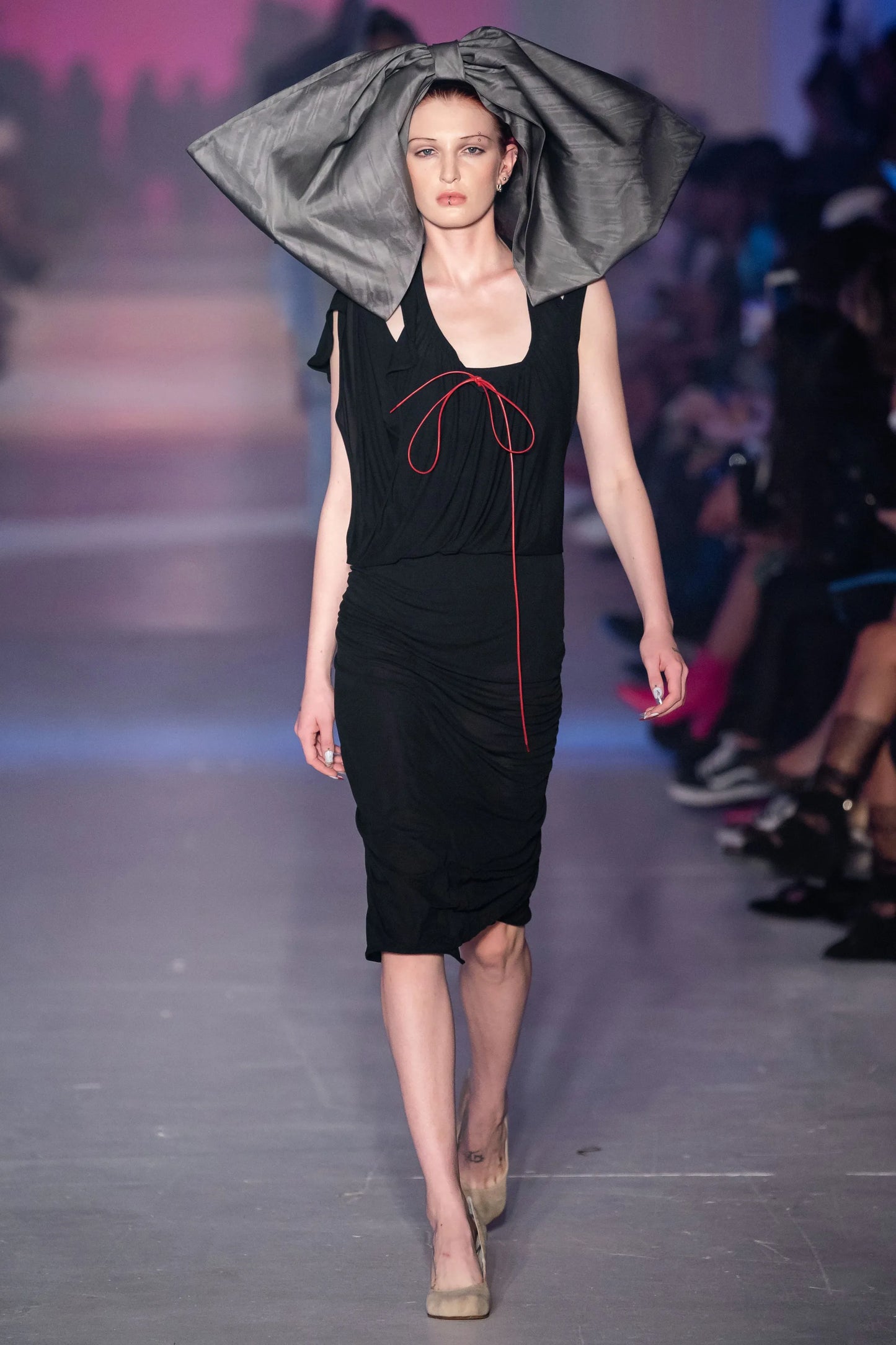 S/S 2020 Runway Backless Black Dress