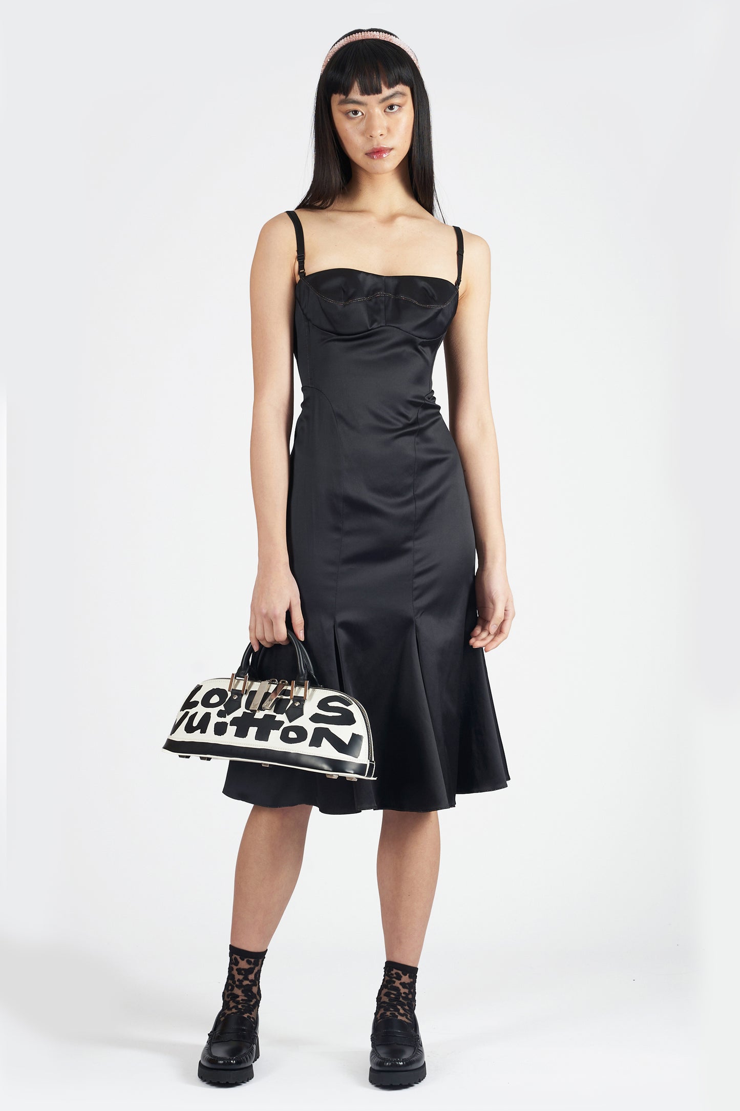 Vintage F/W 2000’s Black Silk Dress