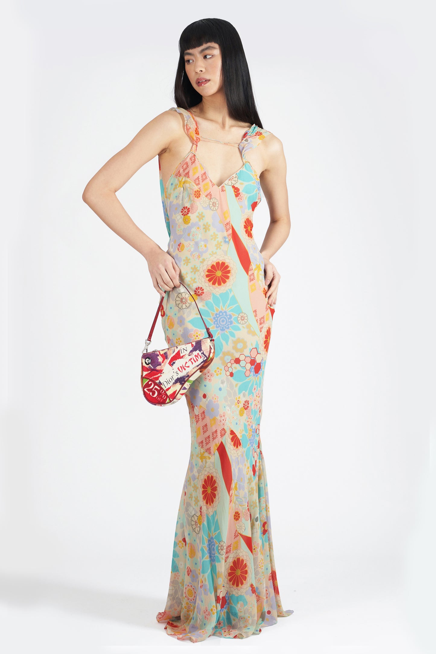 Vintage S/S 2000’s Vintage Floral Maxi Slip Dress