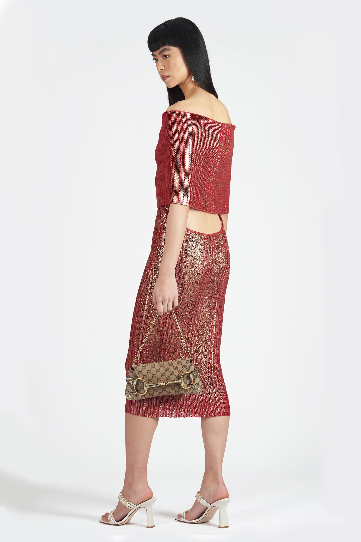 Vintage F/W 1999 Knitted Metallic Dress