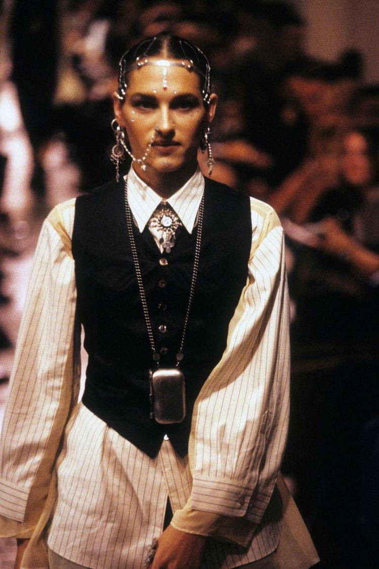 Vintage S/S 1998 Runway Bondage Back Waistcoat