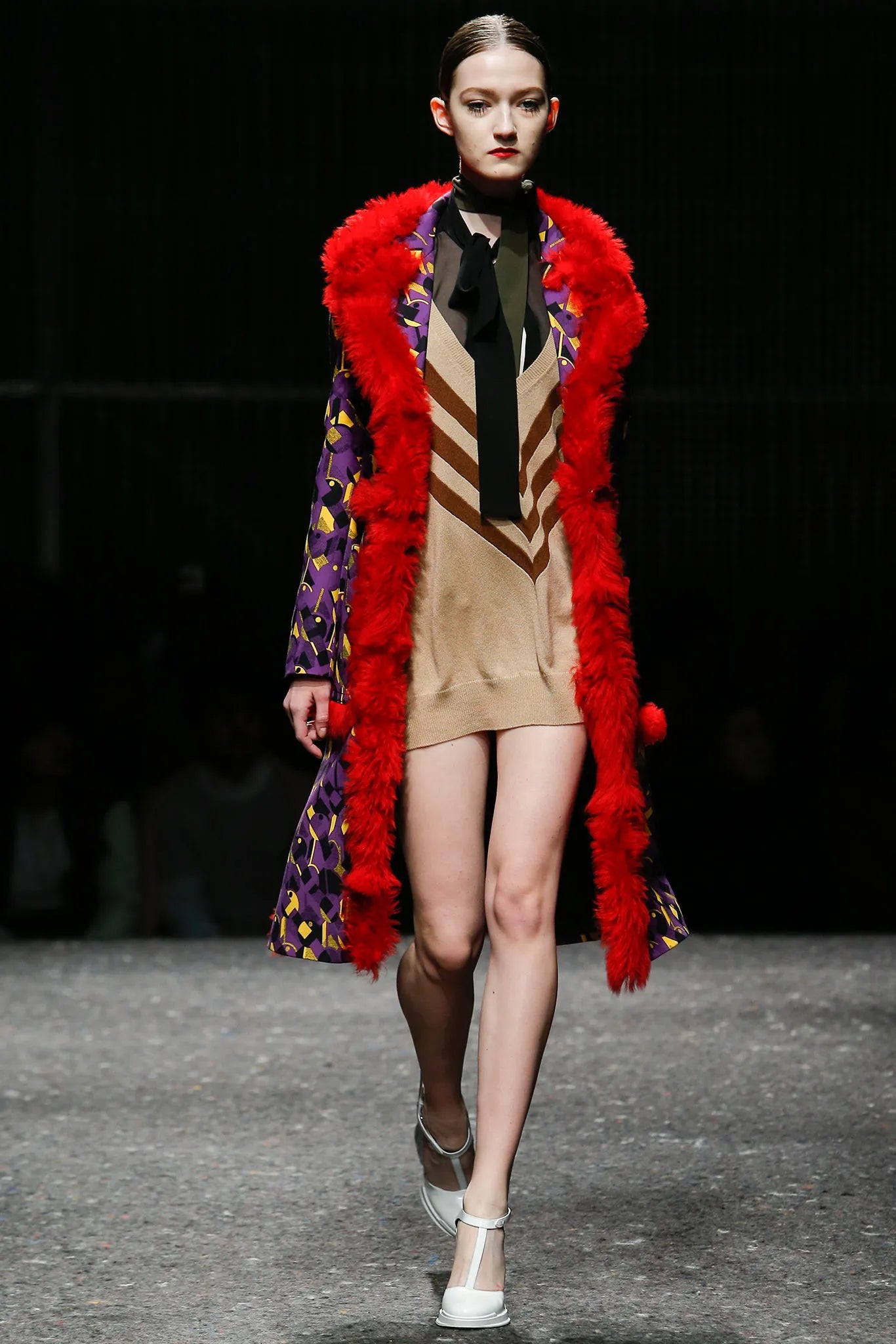 F/W 2014 Short Yellow & Black Afghan Coat