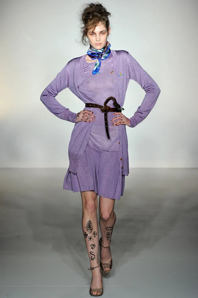 2012 Purple Metallic Dress