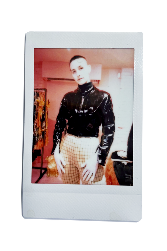 1980's Patent Leather Cropped Jacket