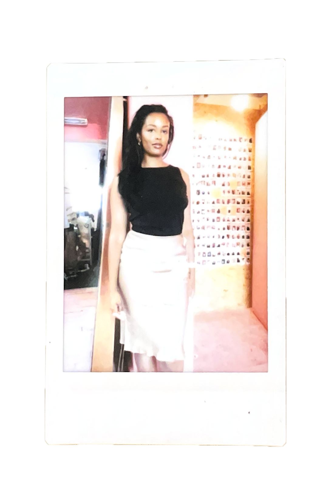 Vintage 2000s silk bias cut skirt