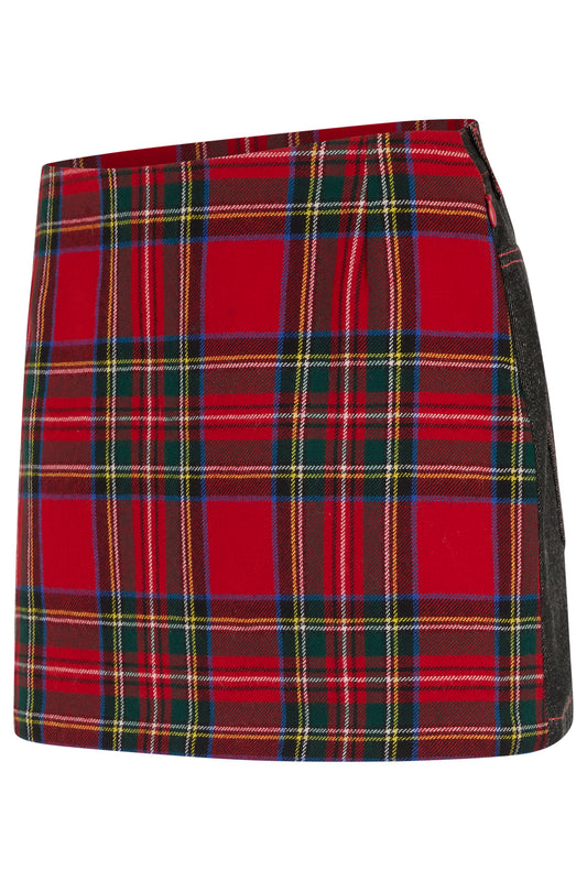 Vintage Dolce & Gabbana F/W 1999 Tartan Mini Denim Skirt