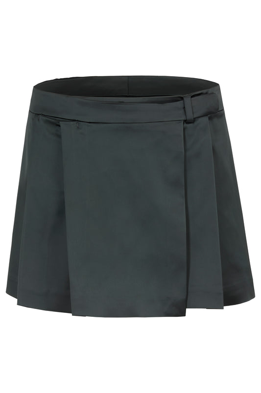 Vintage Prada Satin 2000's Pleated Wrap Skirt