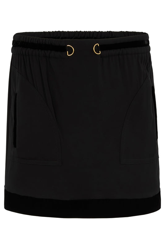 Vintage Gucci Tom Ford Black Velvet Mini Skirt