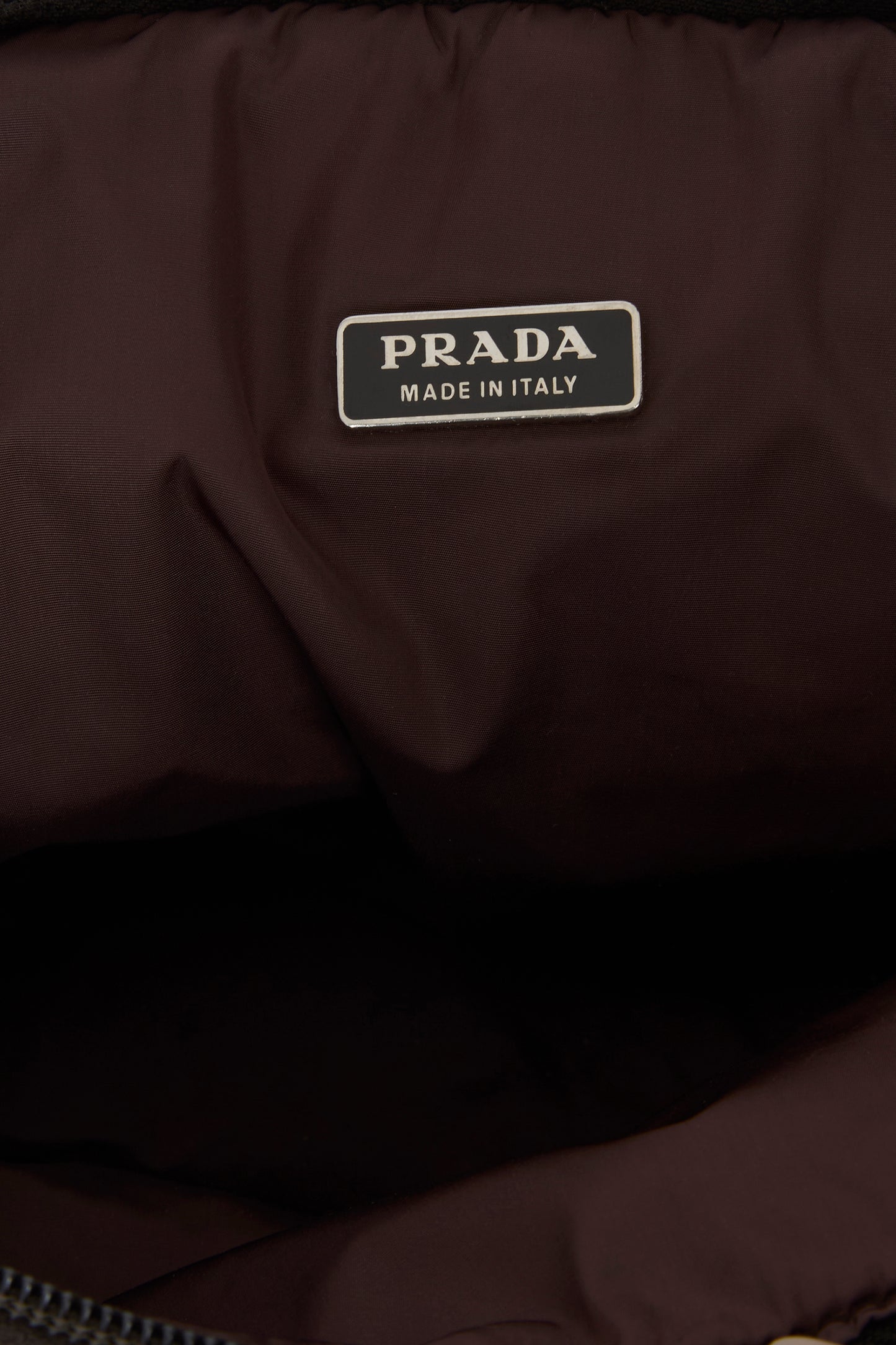 Vintage 2000's Prada Beige Canvas Mini Top Handle Pouch