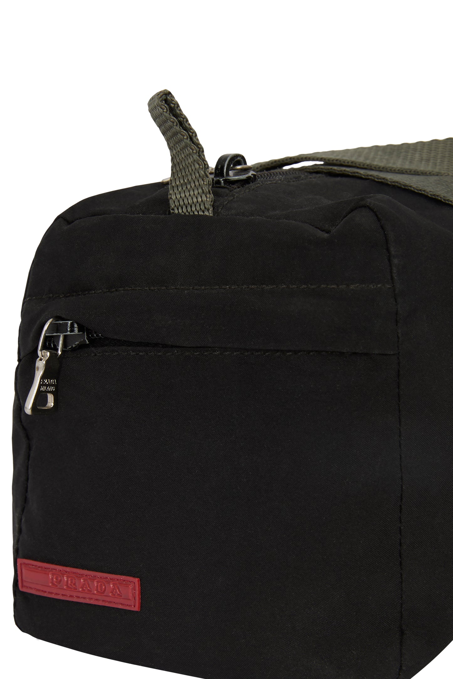 Vintage 2000's Prada Black Nylon Mini Duffle Tote