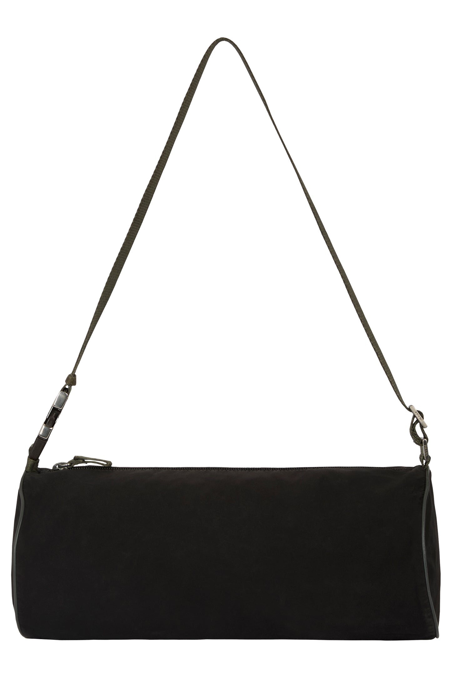 Vintage 2000's Prada Nylon Cylindrical Shoulder Bag