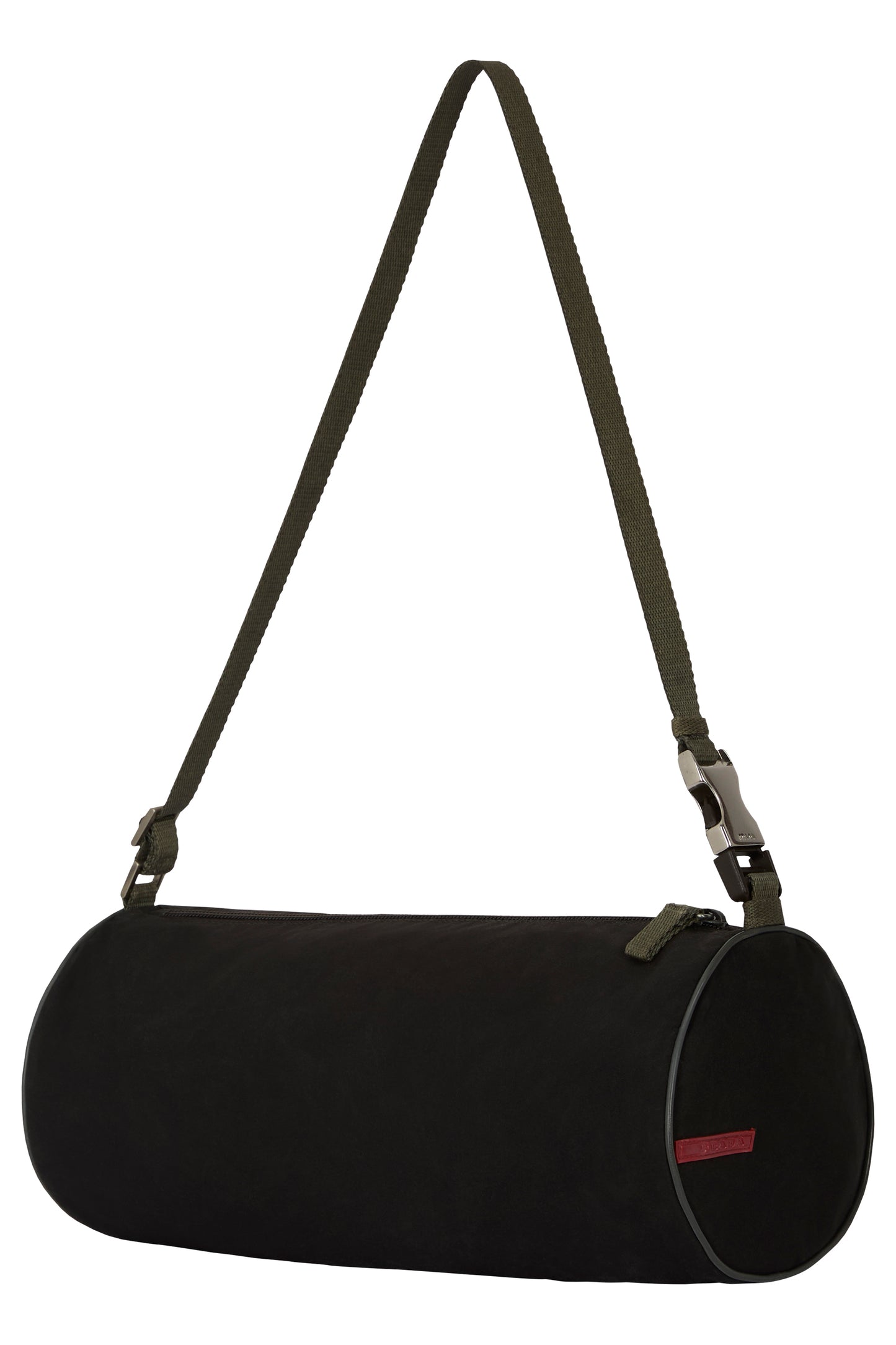 Vintage 2000's Prada Nylon Cylindrical Shoulder Bag
