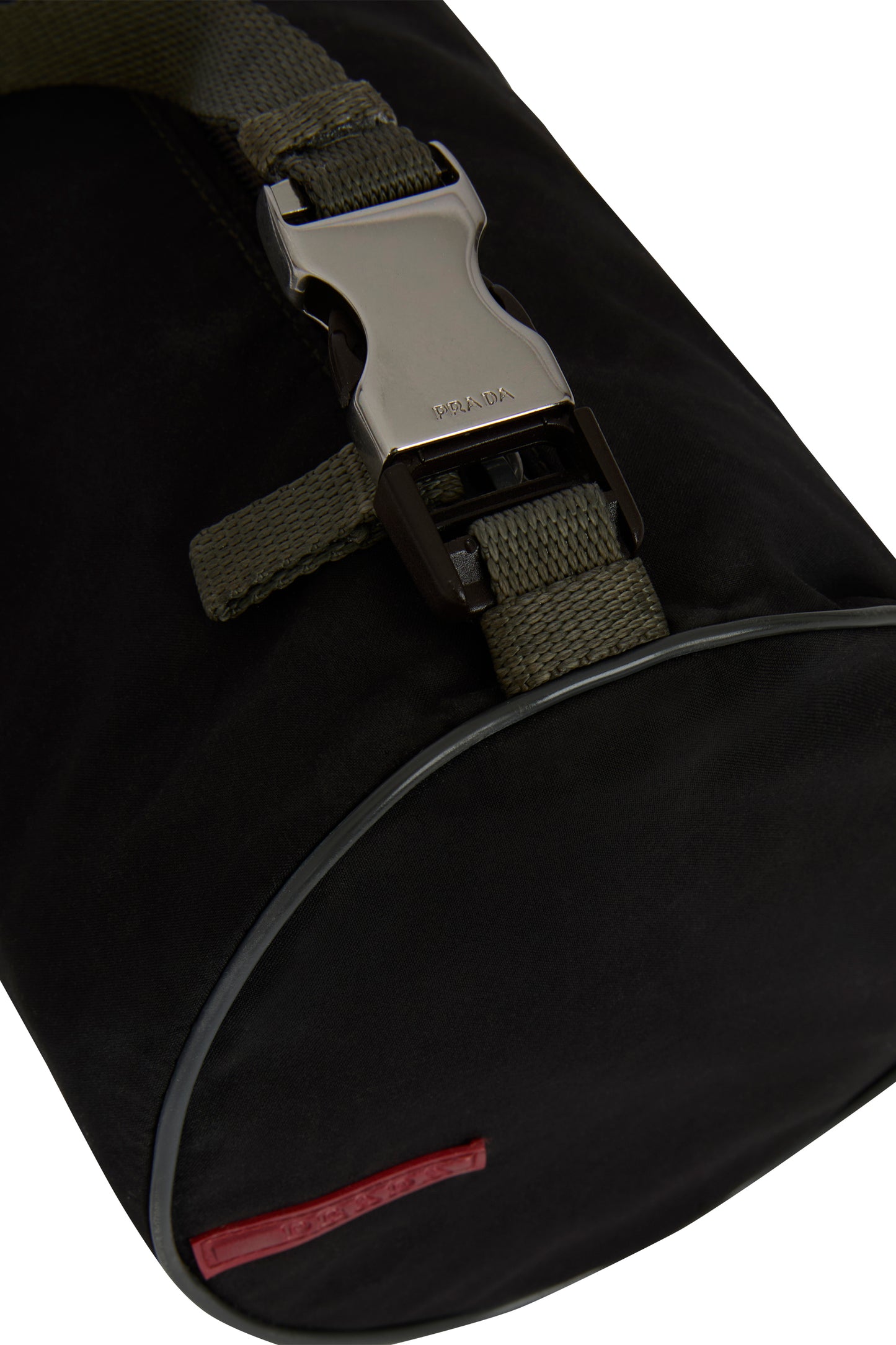 Vintage 2000's Prada Nylon Cylindrical Shoulder Bag