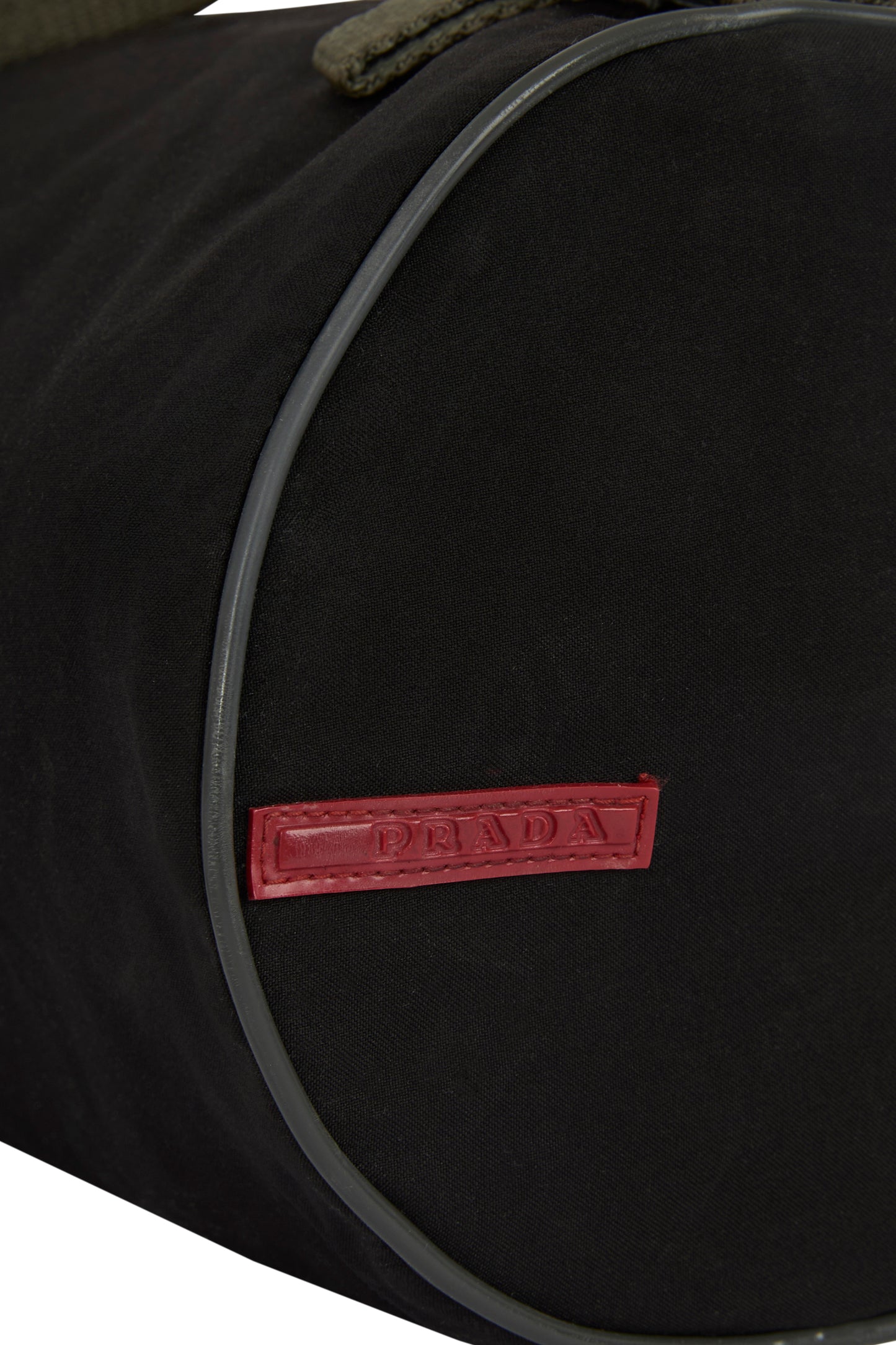 Vintage 2000's Prada Nylon Cylindrical Shoulder Bag