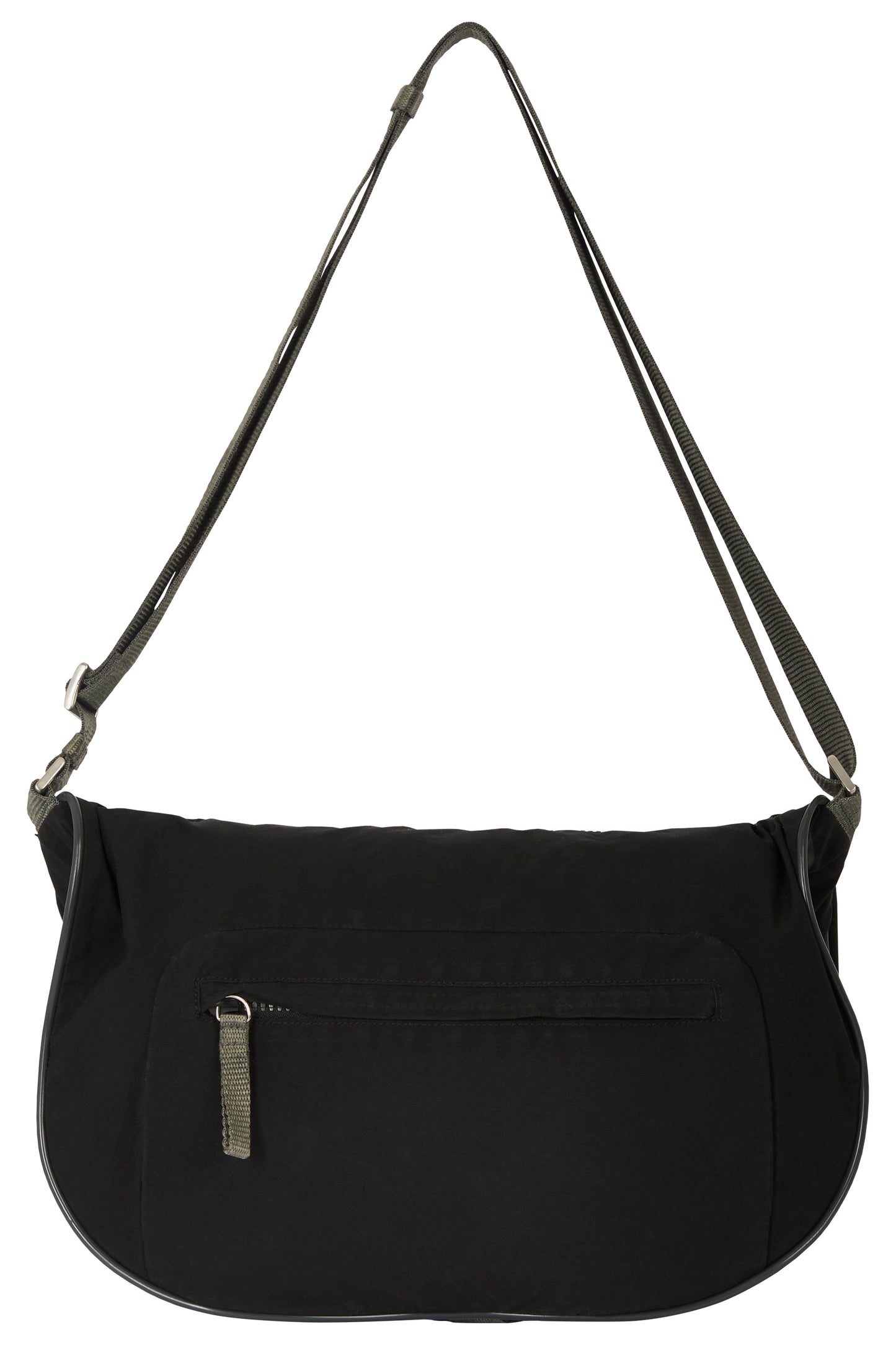 Vintage 2000's Prada Black Nylon Curved Shoulder Bag