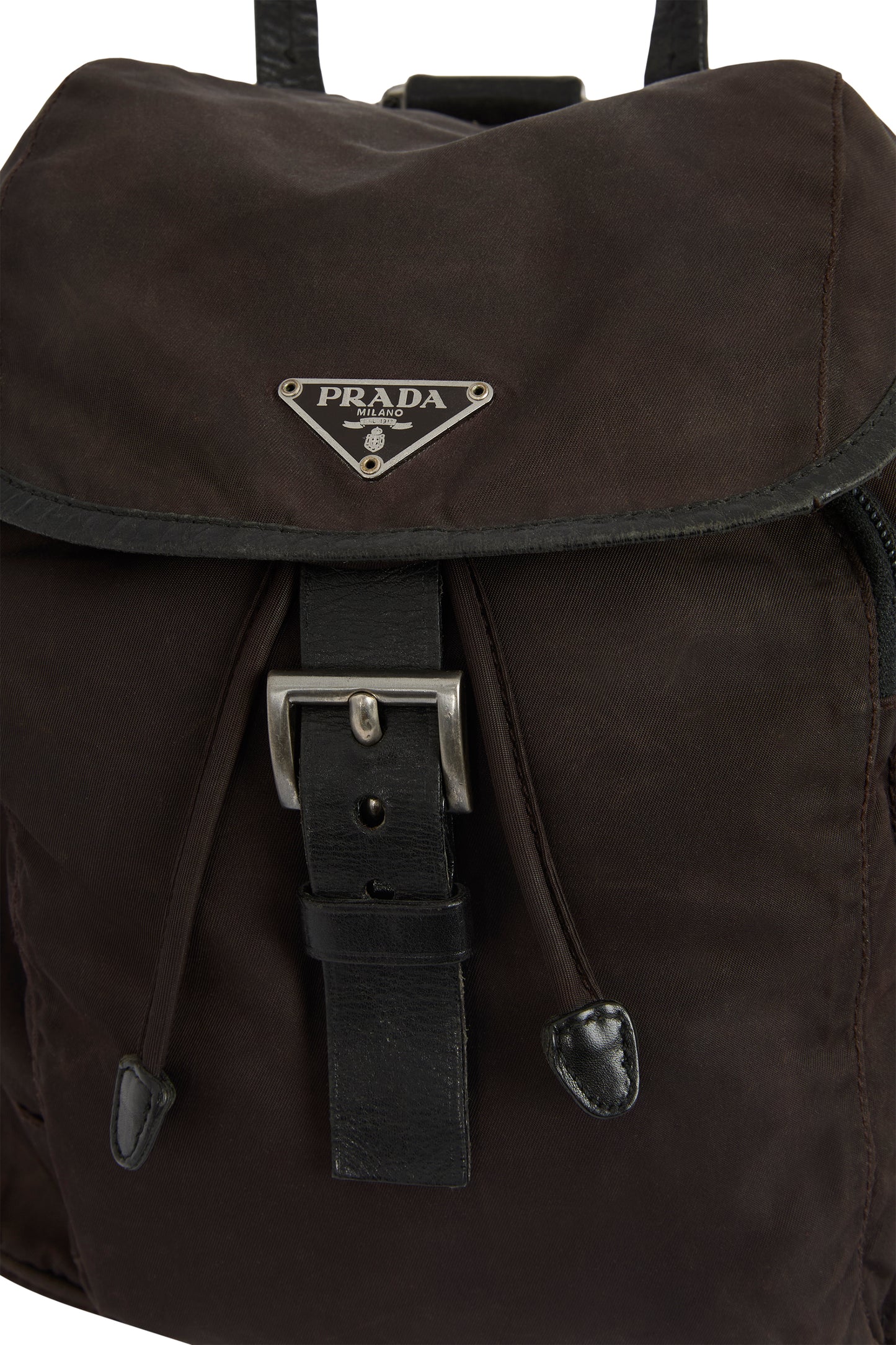 Vintage 2000's Prada Brown Nylon Backpack