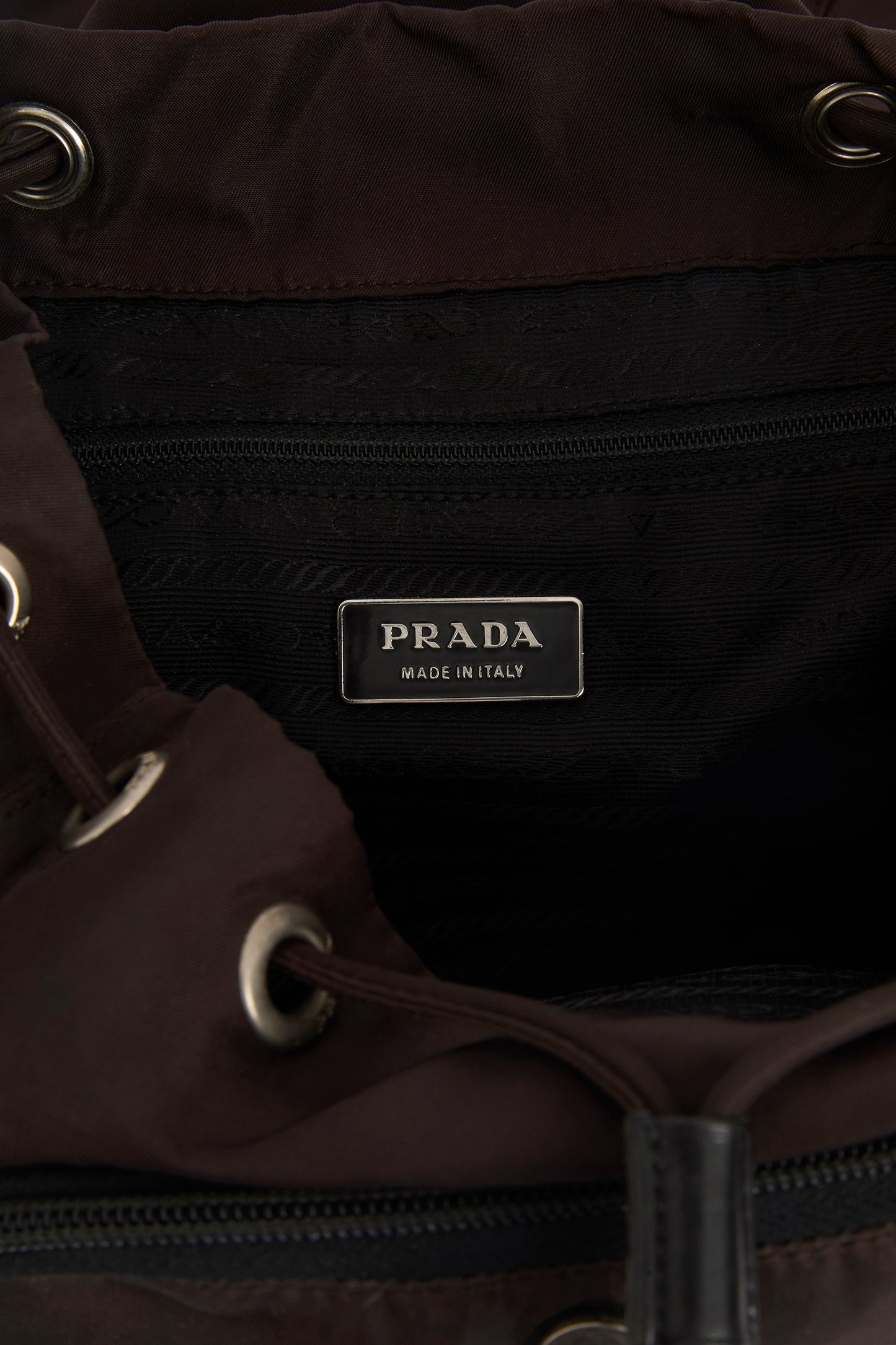Vintage 2000's Prada Brown Nylon Backpack