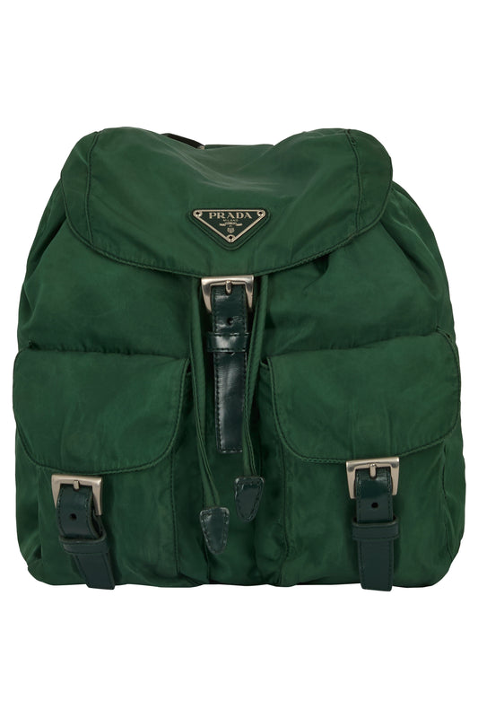 Vintage 2000's Prada Green Nylon Backpack