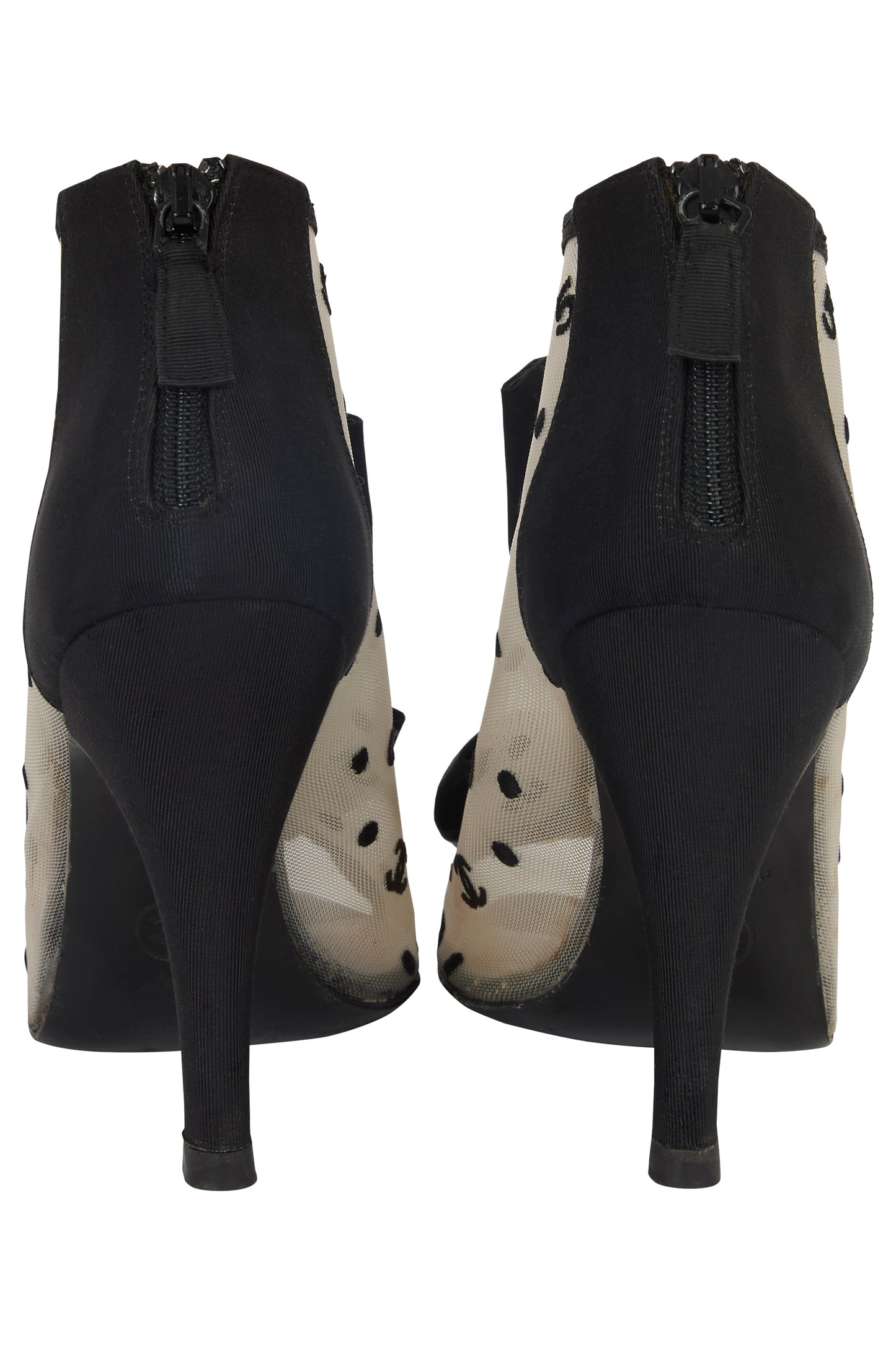 Vintage Chanel "CC" S/S 2009 Bowtie Booties