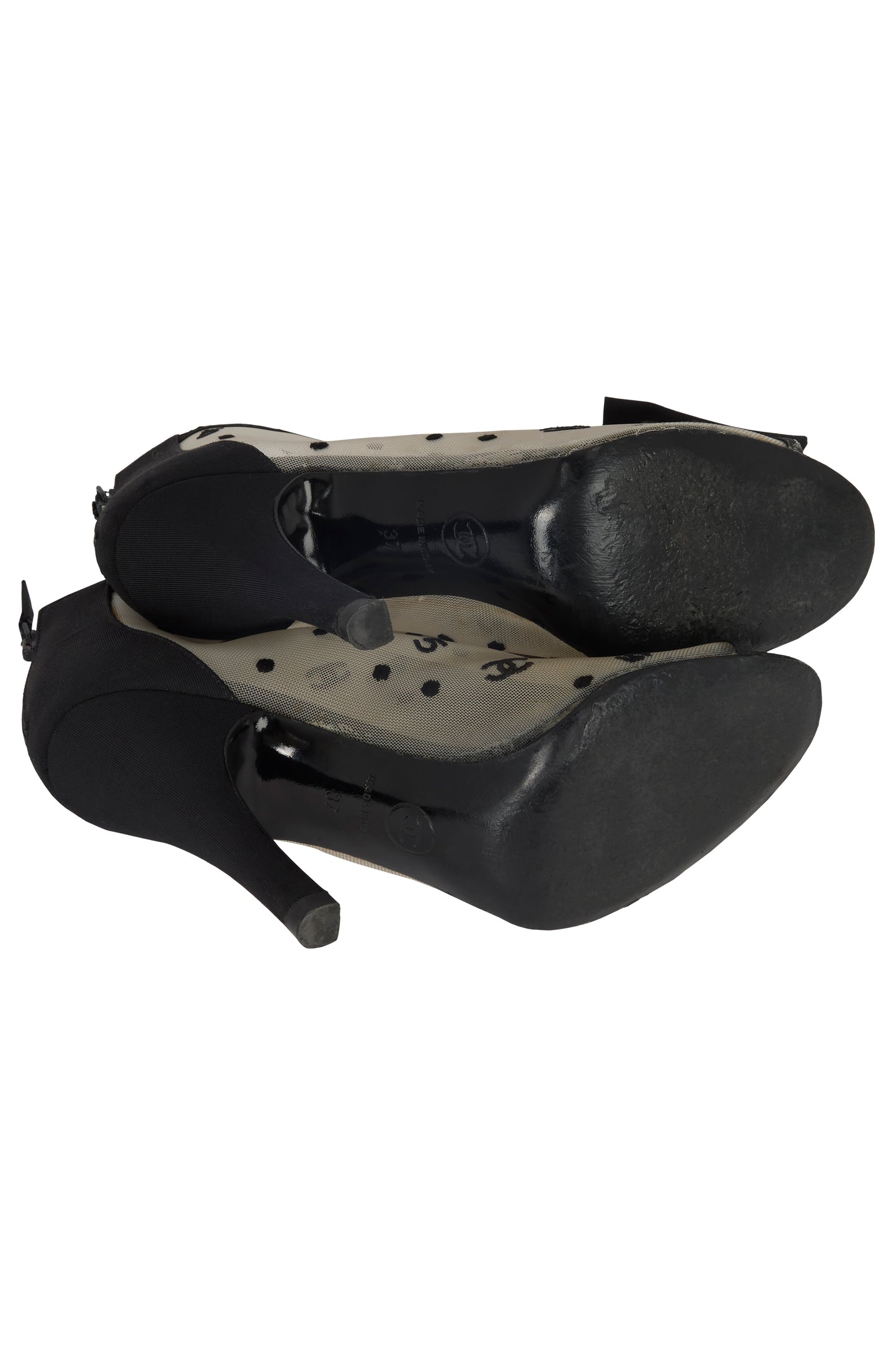 Vintage Chanel "CC" S/S 2009 Bowtie Booties