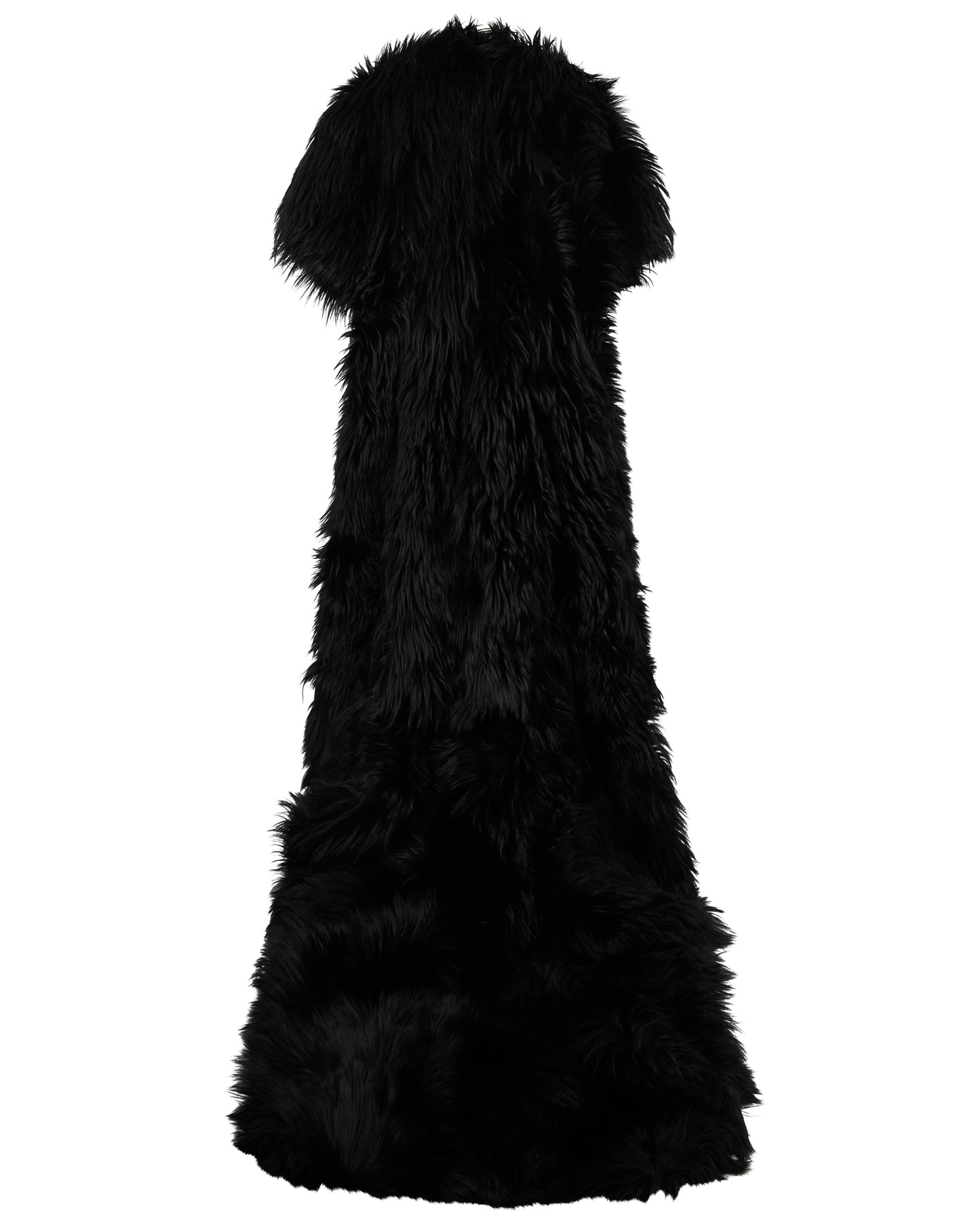 A/W 2000/01 Long Black Magnolian Lamb Evening Coat