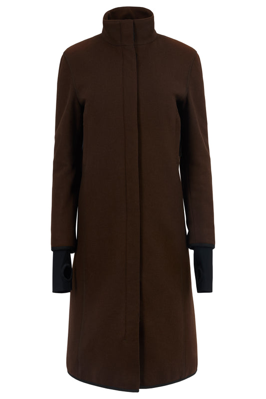 Vintage 2000's Prada Brown Wool Coat
