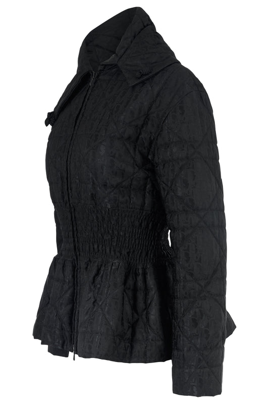 Vintage Christian Dior F/W 1998 Black Quilted Corset Jacket