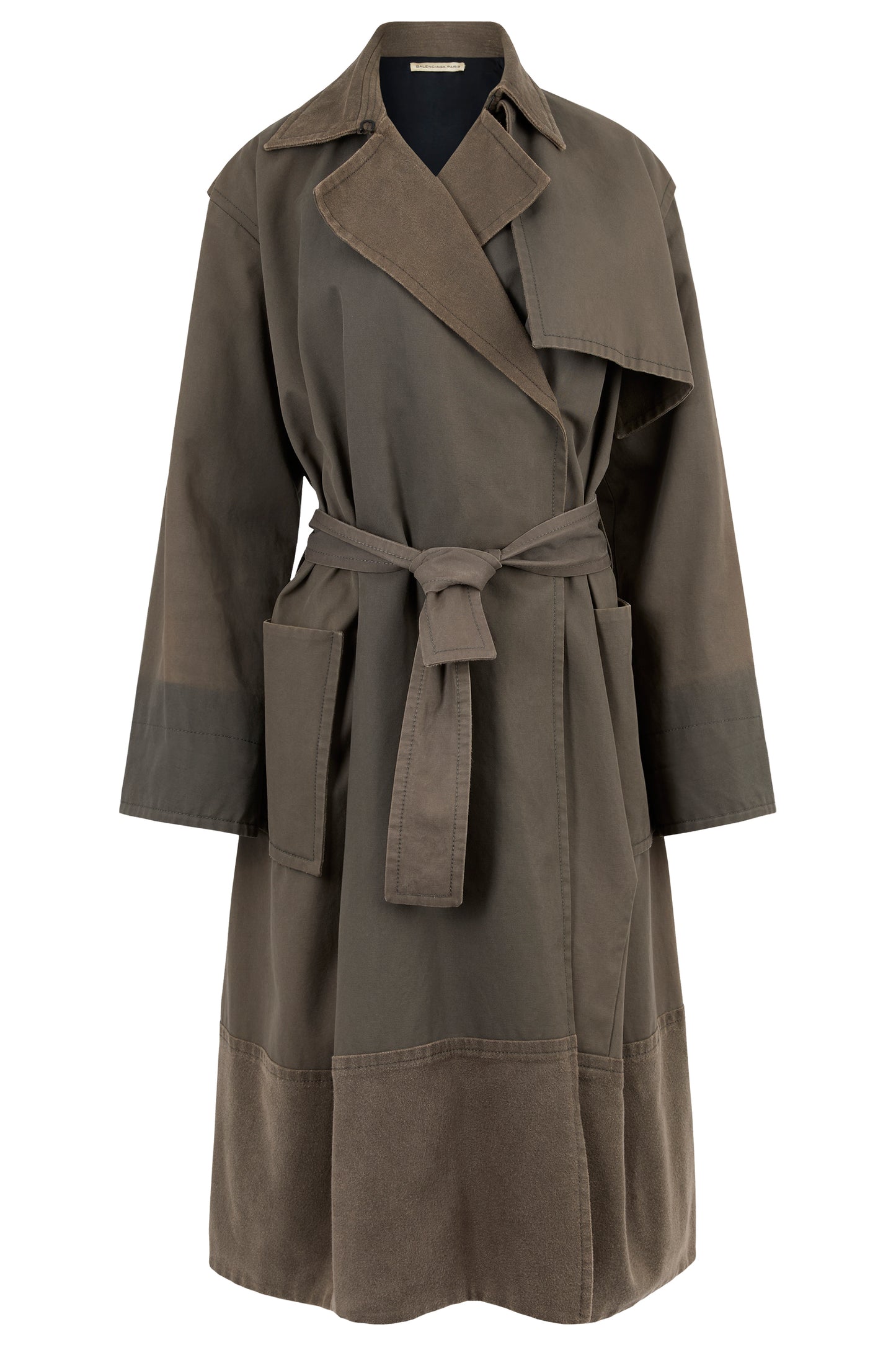 Balenciaga Pre Fall/Winter 2012 Khaki Green Trench Coat