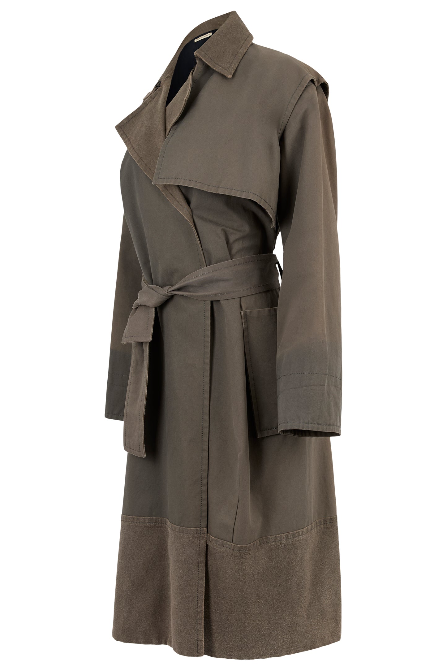Balenciaga Pre Fall/Winter 2012 Khaki Green Trench Coat