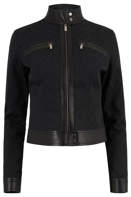 Vintage Gucci F/W 2000 Black Monogram Jacket