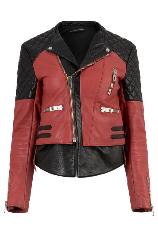 Balenciaga S/S 2012 Quilted Leather Biker Jacket