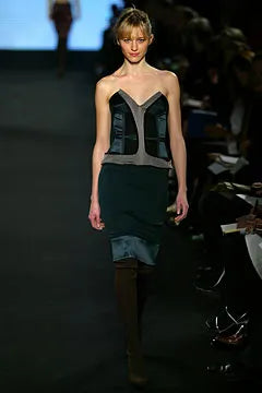 Vintage Stella McCartney F/W 2003 Green Silk Bustier Co-ord set