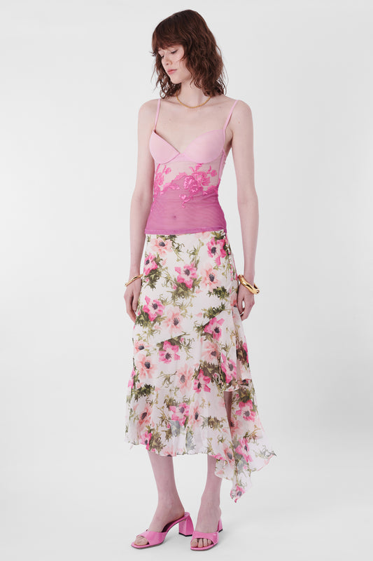 S/S 2005 Floral Silk Skirt