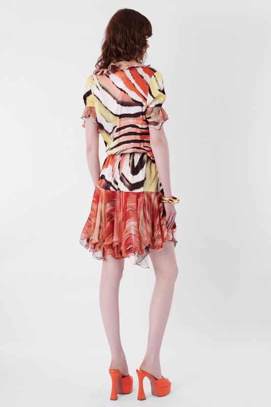 2005 Animal Print Wrap Dress