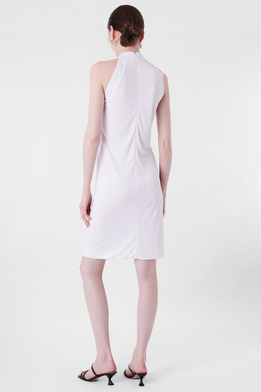 S/S 2012 White Silk Draped Dress