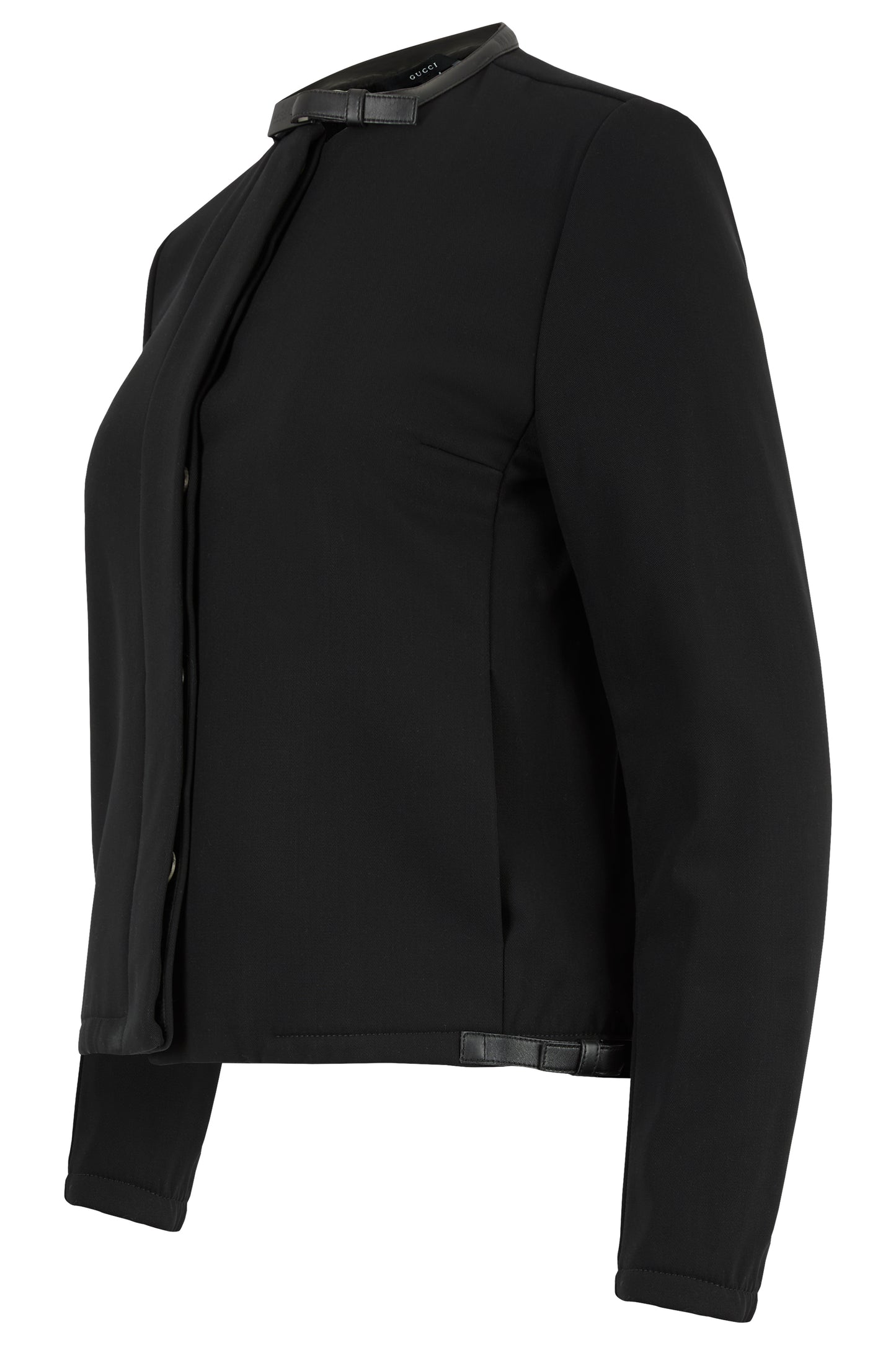 Vintage Gucci F/W 1999 Black Wool Buckle Jacket
