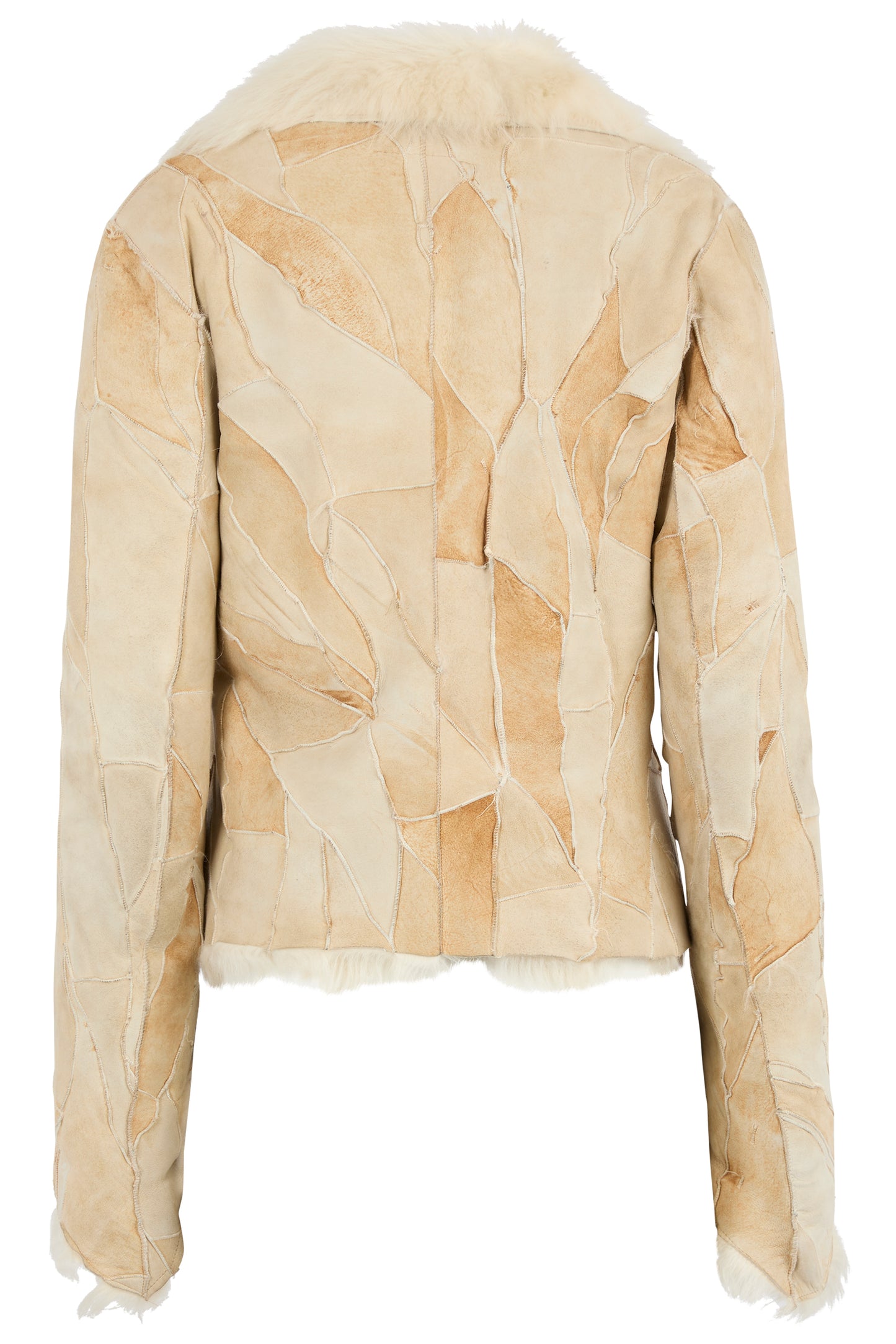 Vintage 1970's Patchwork Suede Shearling Jacket