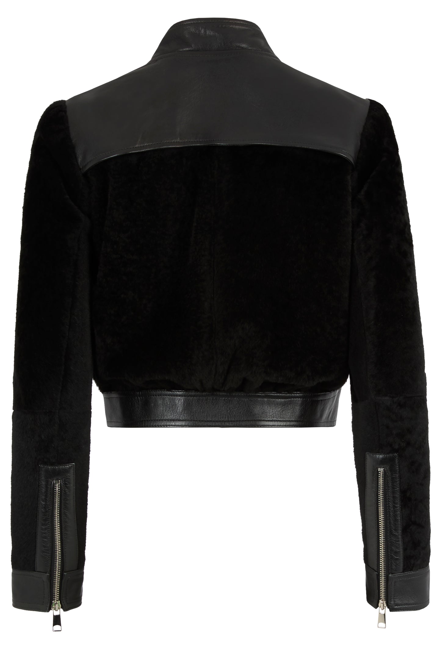Alexander Mcqueen Shearling Leather Biker Jacket